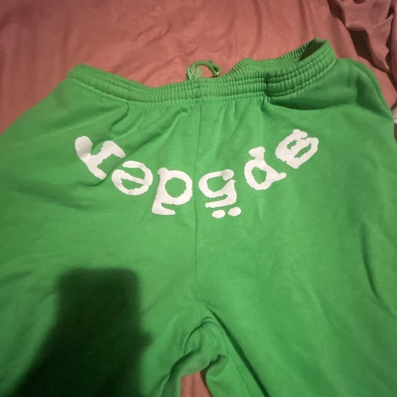 Green Sp5der pants